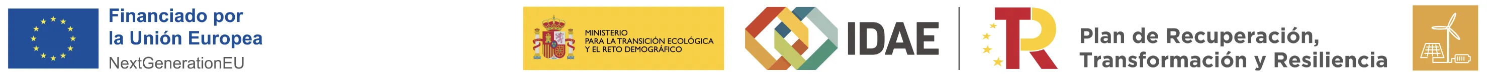 Financiado por la Unión Europea - NextGenerationEU - Ministerio para la Transición Ecológica y el Reto Demográfico - IDAE - Plan de Recuperación, Transformación y Resiliencia